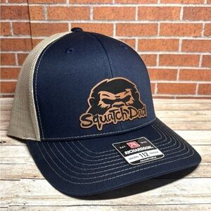 Richardson 112 Squatch Life Bigfoot Leatherette Patch Trucker Hat - Squatch Dad